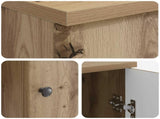 Desk with Shelf Artisan Oak 142.5 x 50 x 75 cm Engineered Wood 3414638