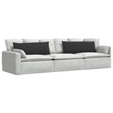 Sofa Pillows 2 pcs Black 120 x 40 cm Fabric 42013814