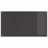 Kitchen Backsplash 2 pcs Dark Grey 110 x 60 cm Tempered Glass 3415508