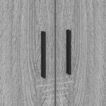 Storage Bed Frame Grey sonoma 75 x 190 cm Engineered wood 3335218