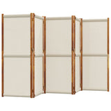 5-Panel Room Divider Light Grey 350x180 cm 4003357