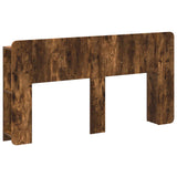 Headboard Cabinet with Storage Smoked Oak Engineered Wood 8001215