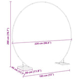 Single Wedding Arch Gold 220 x 45 x 200 cm Steel 42023030