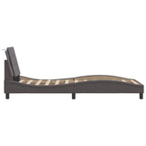Bed Frame without Mattress "Zadar" Grey 80x200 cm Faux Leather 3208145