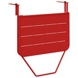 Hanging Balcony Table Folding Red 60 x 39 x 65 cm Steel 42008078