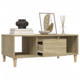 Coffee Table Sonoma Oak 90x50x36,5 cm Engineered Wood 821063