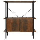 3-Tier Shelving Unit with Cabinet 80x40x92 cm Steel and Engineered Wood 336352