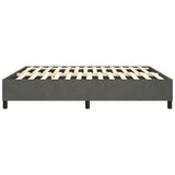 Box Spring Bed Frame Dark Grey King Velvet 3121157