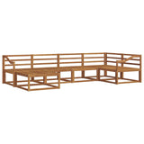 Outdoor Sofa Set 6 pcs Natural Solid Acacia Wood 3367837