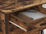 Cabinet with Charging Station Smoked Oak 76 x 41 x 72 cm 859837