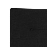 ZNTS Black Fabric Bed Frame 120x190 cm 3344713