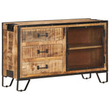 Sideboard 100x31x60 cm Solid Rough Mango Wood 285894