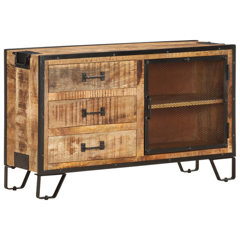 Sideboard 100x31x60 cm Solid Rough Mango Wood 285894