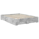 Bed Frame with Drawer with Headboard Manual Engineered Wood 3411632