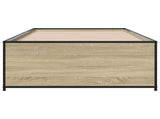 Bed Frame Sonoma Oak 80 x 200 cm Engineered Wood 8009095