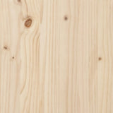 Bed Frame Natural Wood Solid Pine Wood, Plywood Double Modern 3105930
