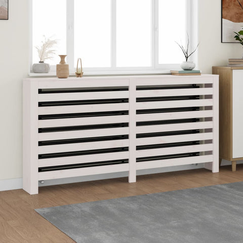 Radiator Cover White 169x19x84 cm Solid Wood Pine 822607
