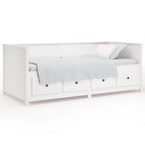 Day Bed without Mattress White 90x190 cm Single Solid Wood Pine 820912