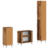 3 Piece Bathroom Cabinet Set BREDA Engineered Wood 3417889