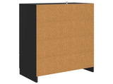 Sideboard with Drawer Black 66 x 34.5 x 92 cm Engineered Wood 895816