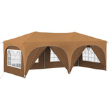 Pop-up Party Tent 575 x 288 x 245 cm Beige Oxford Fabric 42019903