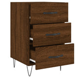 ZNTS Bedside Cabinet Brown Oak 40x40x66 cm Engineered Wood 827659