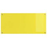 Kitchen Backsplash 2 pcs Yellow 110 x 50 cm Tempered Glass 3415513
