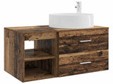 Bathroom Furniture Set 2 pcs Old Wood Engineered Wood 3403934