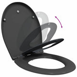 Toilet Seat Anthracite 47 x 37 x 4 cm Duroplast 42002350