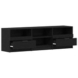 TV Cabinet Black Oak 150 x 33.5 x 45 cm Engineered Wood 862744