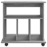 Rolling Cabinet Grey Sonoma 60x45x60 cm Engineered Wood 826355