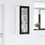 Hanging Cabinet Black Oak 40 x 31 x 100 cm Engineered Wood 884379