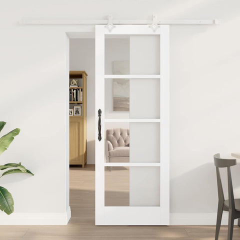 Sliding Door Manual White 73.5 x 198.5 cm Wood and metal 3332240