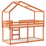 Bunk Bed without Mattress Wax Brown 80x200 cm Solid Wood Pine 3282043