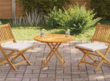 Table Top Solid Teak Wood Round 2.5 cm 70 cm 48985