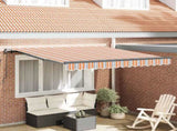 Retractable Awning Multicolour 350 x 250 cm 3330289
