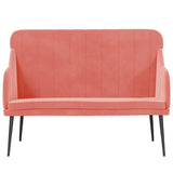 Bench Pink 110x76x80 cm Velvet 351467