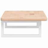 Basin Shelf Wall Mounted Steel and Solid Wood Oak 3302328