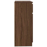 Sideboard with Drawer Brown Oak 71x35x84 cm Engineered Wood 861595