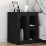 Bedside Table Black 40 x 35 x 50 cm Engineered Wood 891246