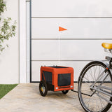 Pet Bike Trailer Orange and Black Oxford Fabric&Iron 93907