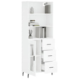 Highboard White 69.5x34x180 cm Engineered Wood 3189525