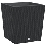 Planter with Removable Inner Anthracite 37 / 64 L PP Rattan 364681