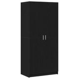 Wardrobe Black Oak 80 x 50.5 x 180 cm Engineered Wood 3333855