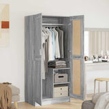 Wardrobe Grey Sonoma 82,5x51,5x180 cm Engineered Wood 826639