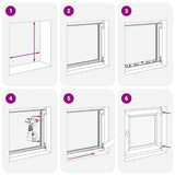 Basement Window RISOR 60x60 cm Tilt&Turn DIN Left Anthracite 4108387