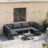 Garden Sofa Set Anthracite Steel 3378967