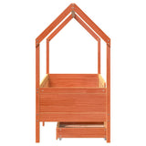 Kids Bed Frame with Drawers without Mattress 80x160 cm Solid Wood 3302043
