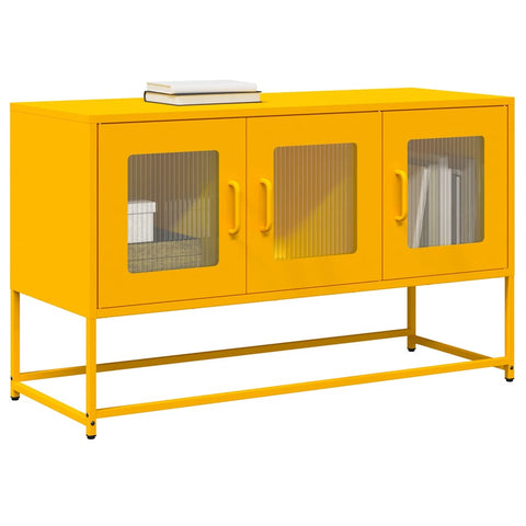 ZNTS TV Cabinet Mustard Yellow 100.5x39x60.5 cm Cold-rolled Steel 853341