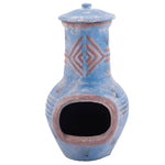 ZNTS RedFire Fireplace Colima Clay Sea Blue/Red 86031 411832